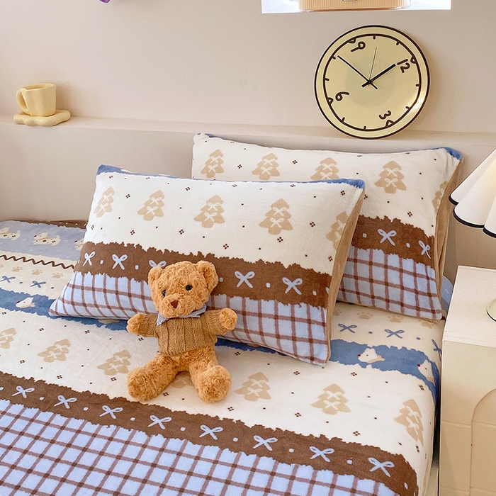 91家纺网 家纺一手货源 找家纺 葡萄家 2025年新款新增花型牛奶绒印花单床笠萌系卡通单品床笠床笠单件 波西狗