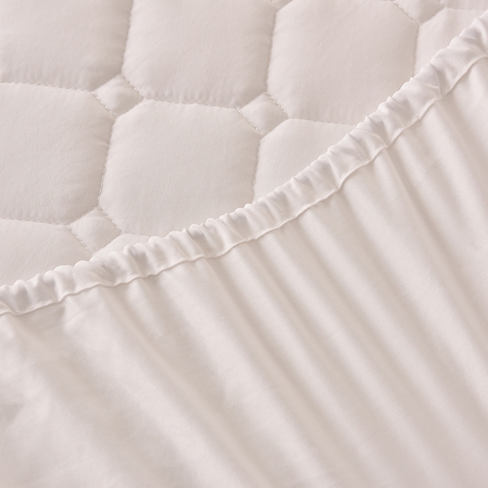 91家纺网 家纺一手货源 找家纺 优品惠 2025新款A类原棉夹棉床笠系列 米白