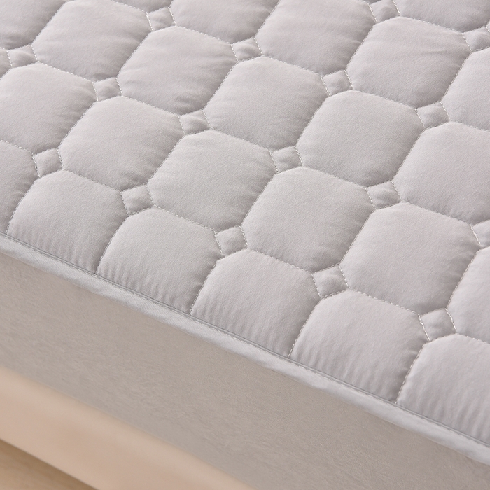 91家纺网 家纺一手货源 找家纺 优品惠 2025新款A类原棉夹棉床笠系列 浅灰