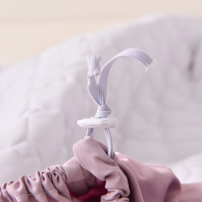 91家纺网 家纺一手货源 找家纺 优品惠 2025新款A类原棉夹棉床笠系列 紫色