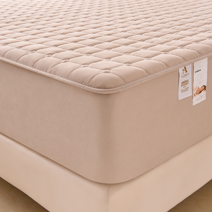 91家纺网 家纺一手货源 找家纺 优品惠 2025新款A类原棉夹棉床笠系列 卡其