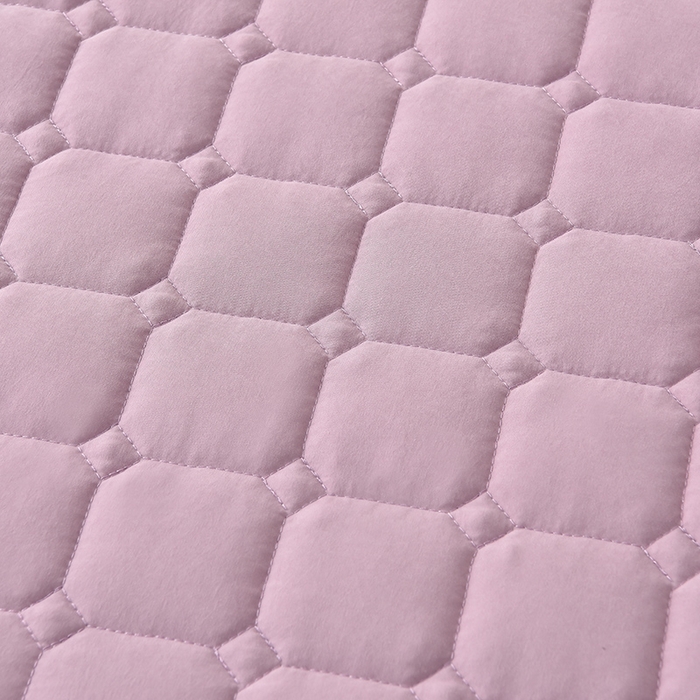 91家纺网 家纺一手货源 找家纺 优品惠 2025新款A类原棉夹棉床笠系列 紫色