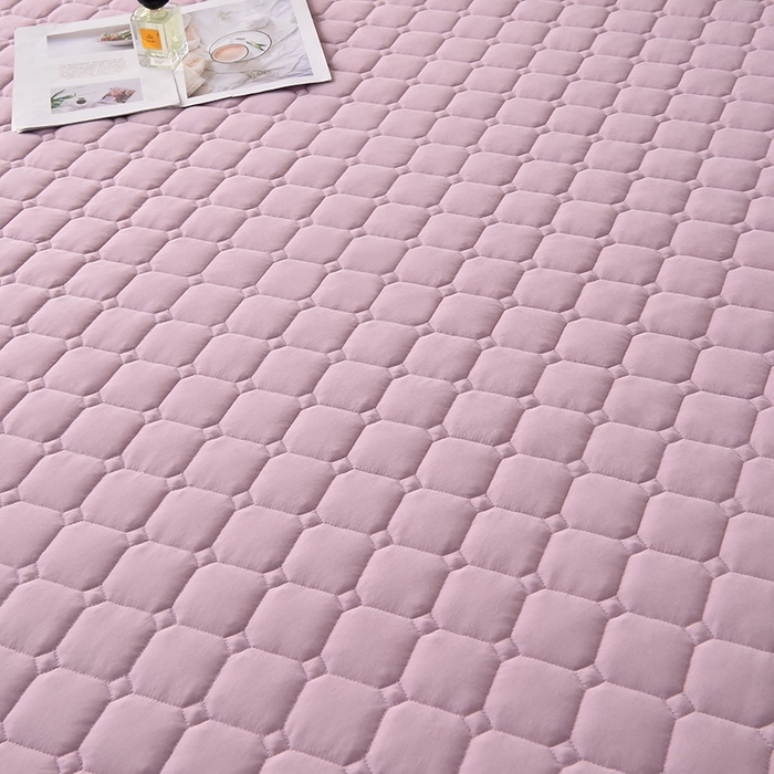 91家纺网 家纺一手货源 找家纺 优品惠 2025新款A类原棉夹棉床笠系列 紫色