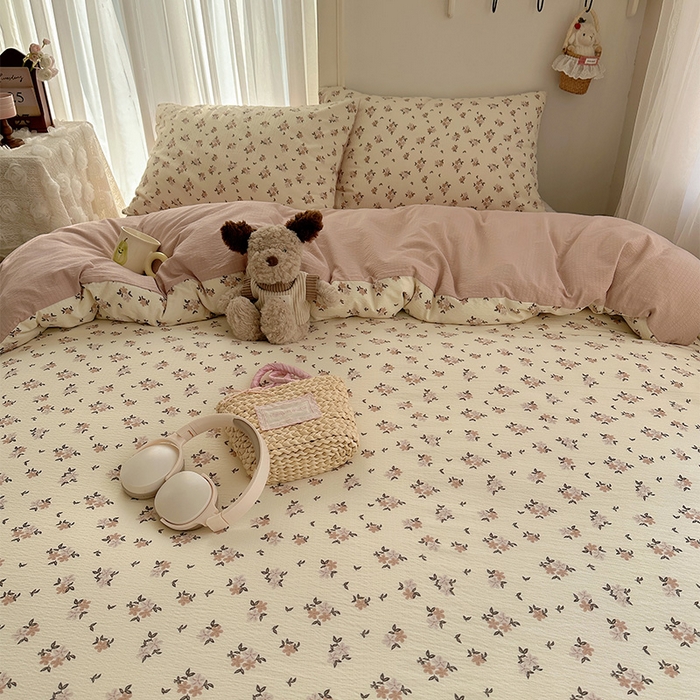 91家纺网 家纺一手货源 找家纺 星禾优选 2025新款全新热款敲可爱的奶呼呼云感双层纱简约四件套系列（提供买家秀） 苏瑾