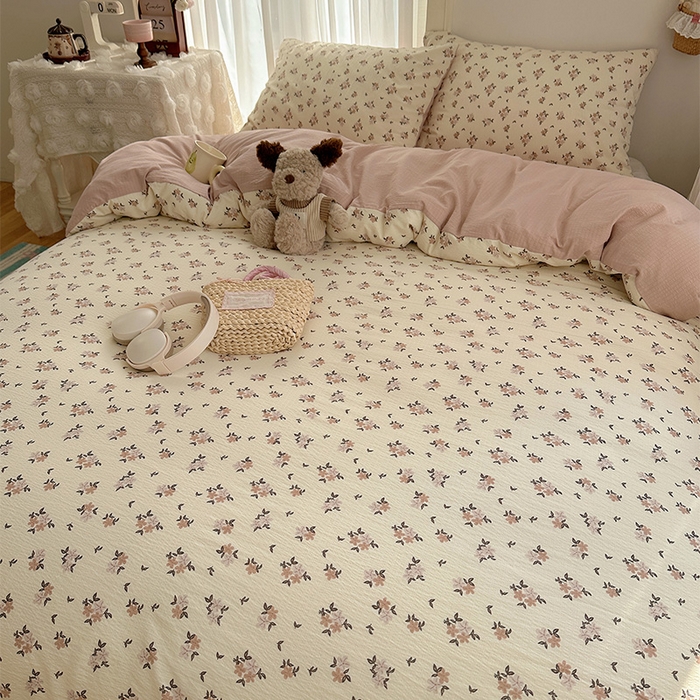 91家纺网 家纺一手货源 找家纺 星禾优选 2025新款全新热款敲可爱的奶呼呼云感双层纱简约四件套系列（提供买家秀） 苏瑾