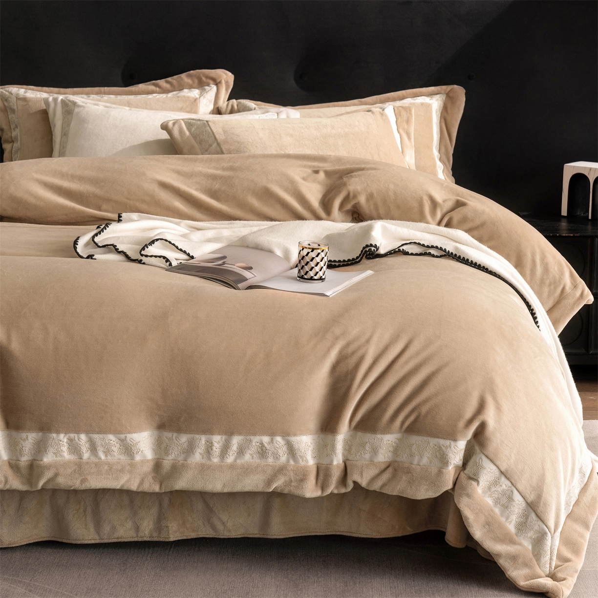 91家纺网 家纺一手货源 找家纺 （总）时亿 20225新款高克重270g奶芙绒系列--知岚