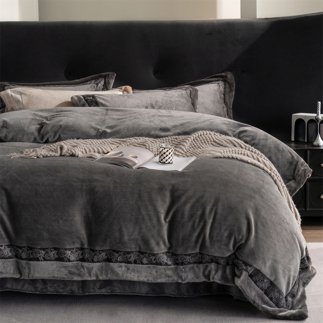 91家纺网 家纺一手货源 找家纺 （总）时亿 20225新款高克重270g奶芙绒系列--知岚