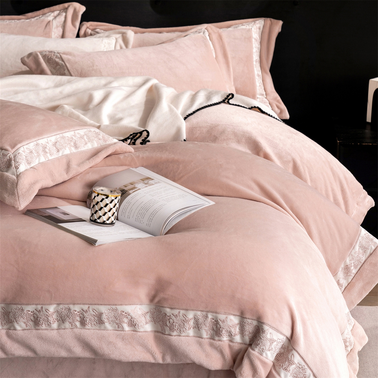 91家纺网 家纺一手货源 找家纺 （总）时亿 20225新款高克重270g奶芙绒系列--知岚