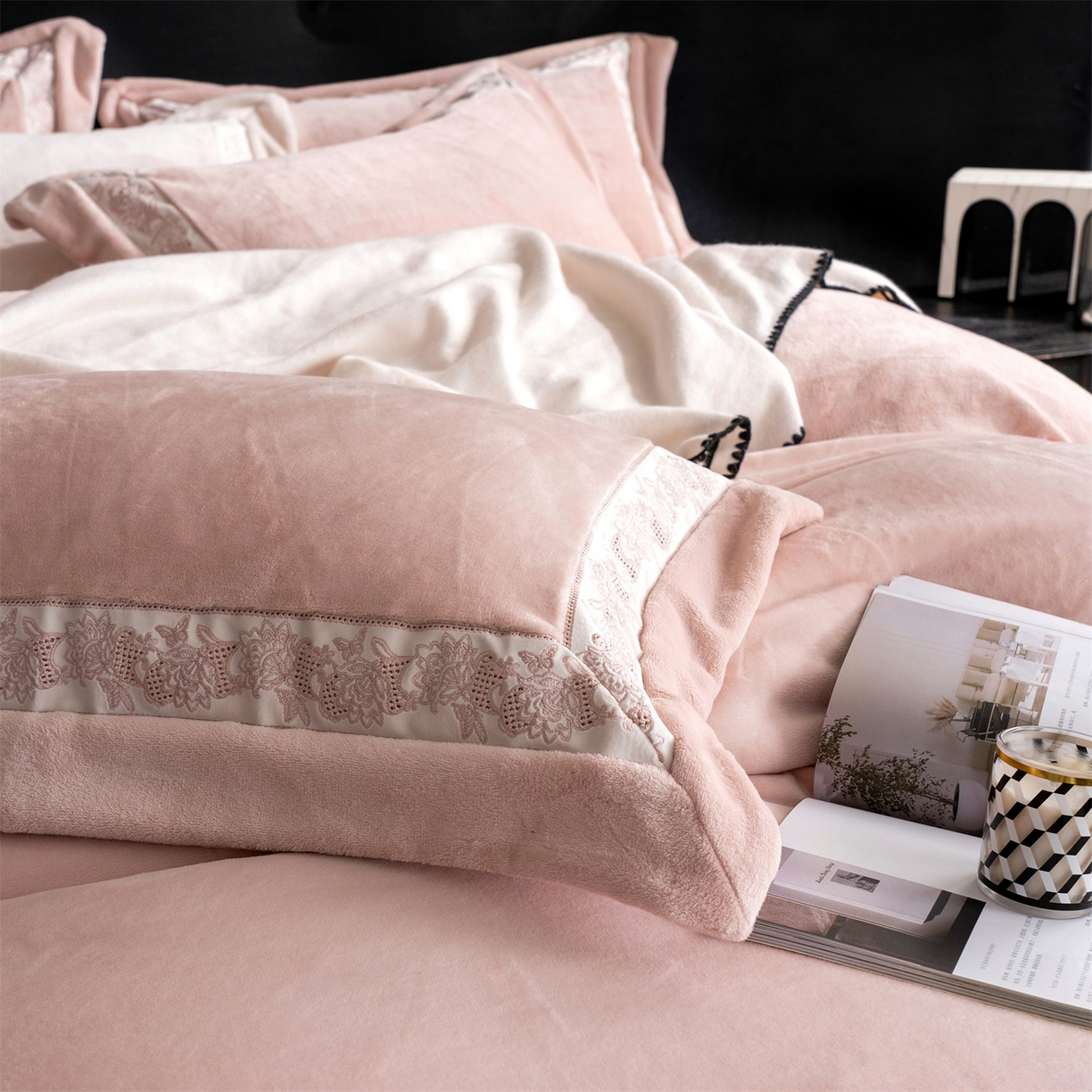 91家纺网 家纺一手货源 找家纺 （总）时亿 20225新款高克重270g奶芙绒系列--知岚