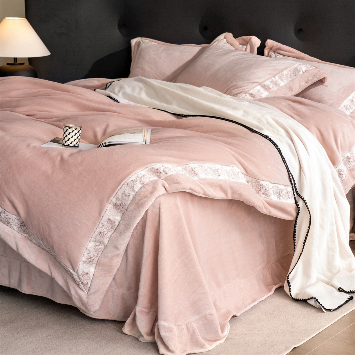 91家纺网 家纺一手货源 找家纺 （总）时亿 20225新款高克重270g奶芙绒系列--知岚