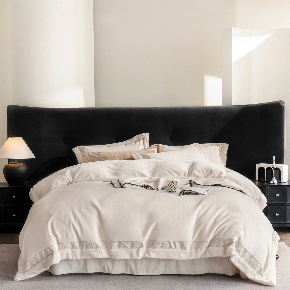 91家纺网 家纺一手货源 找家纺 时亿 20225新款高克重270g奶芙绒系列--知岚 知岚--暖白