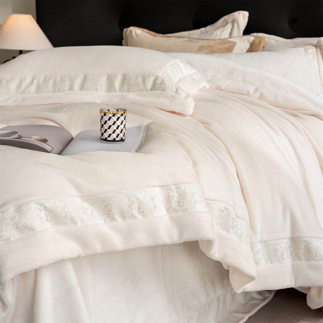 91家纺网 家纺一手货源 找家纺 时亿 20225新款高克重270g奶芙绒系列--知岚 知岚--暖白