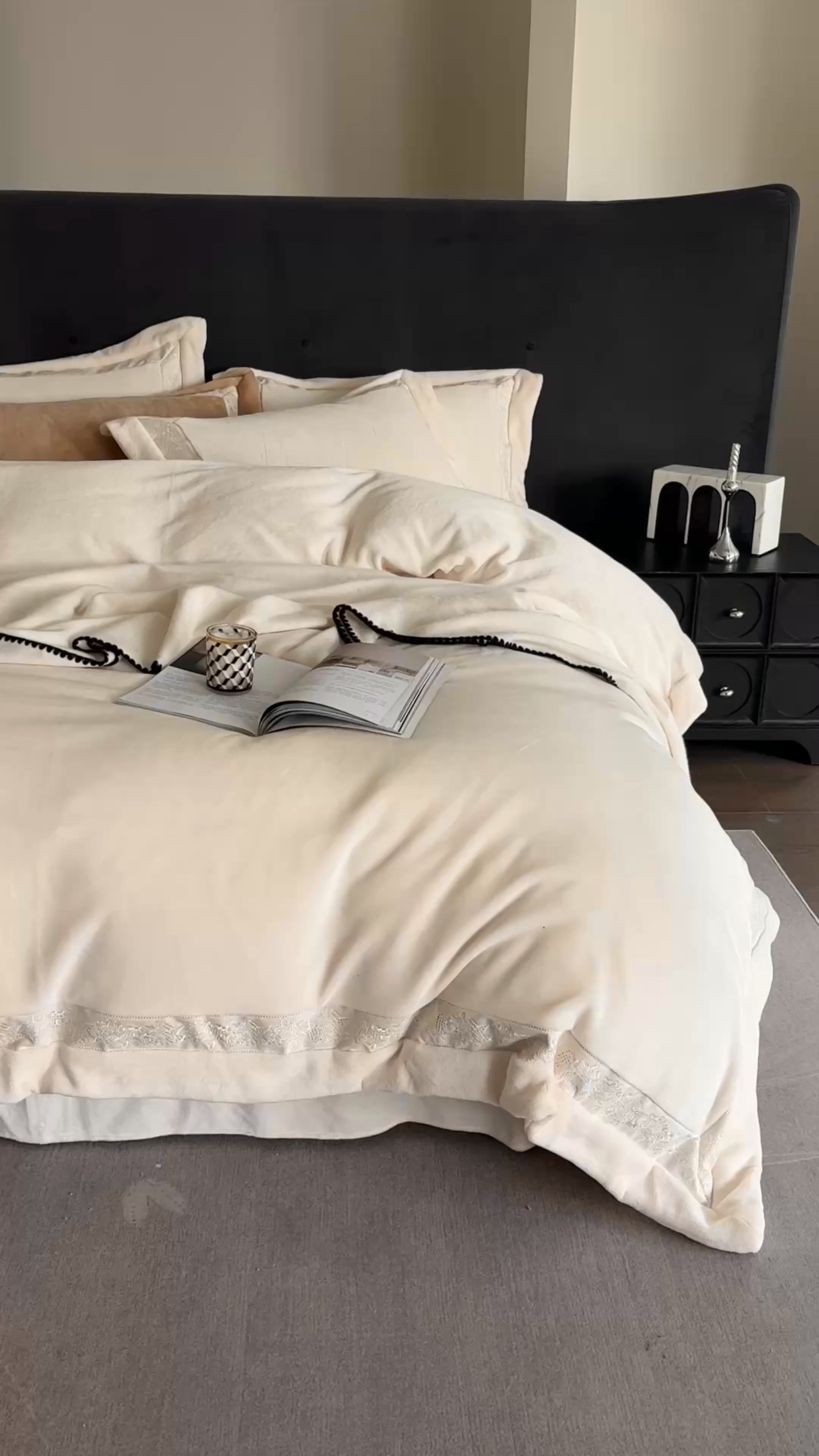 91家纺网 家纺一手货源 找家纺 时亿 20225新款高克重270g奶芙绒系列--知岚 知岚--暖白