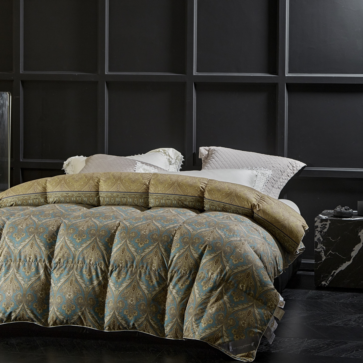 91家纺网 家纺一手货源 找家纺 （总）暖羽屋羽绒馆 2025新款白鹅绒丝被芯  羽绒丝被 羽毛被子 婚庆羽绒被 双人加厚冬被