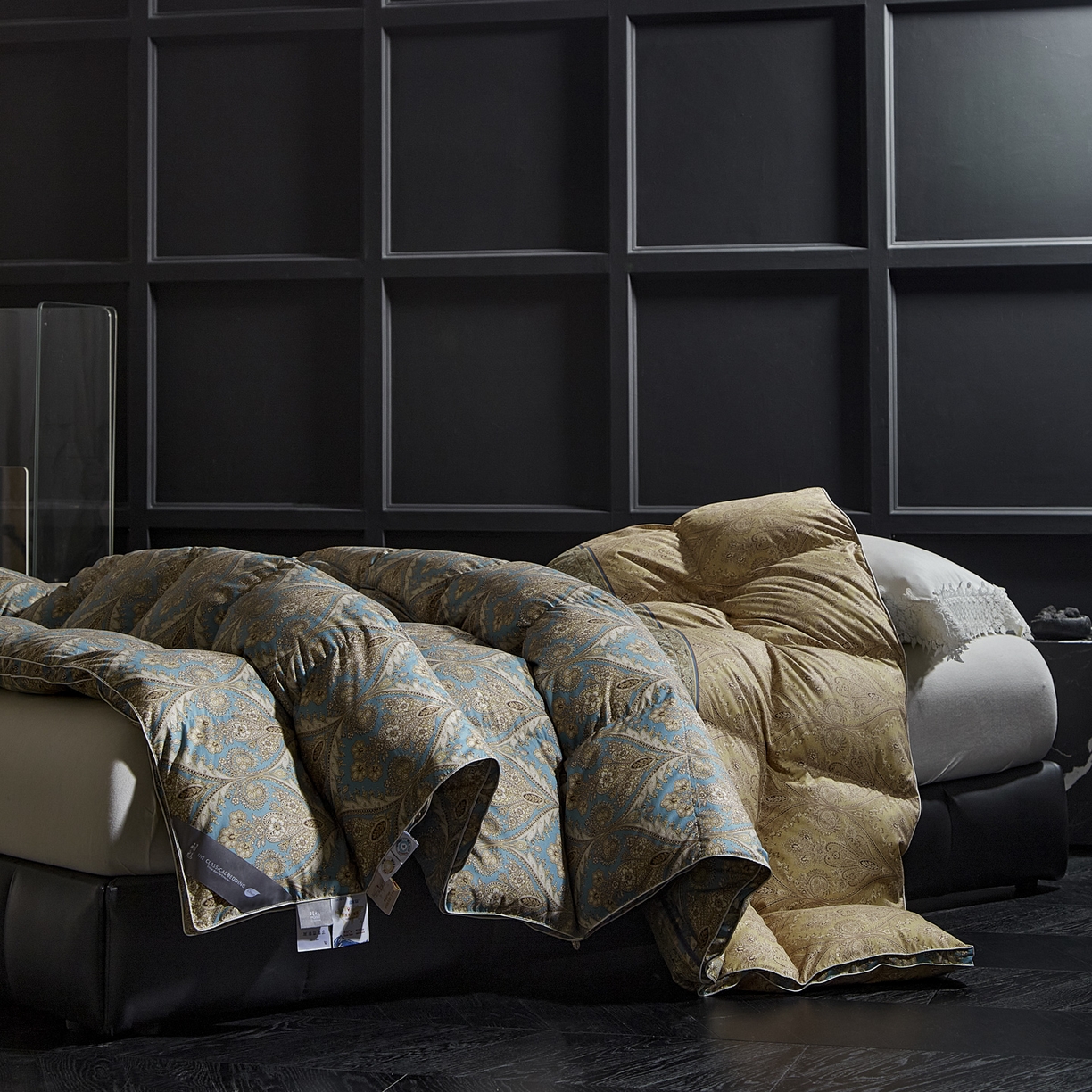 91家纺网 家纺一手货源 找家纺 （总）暖羽屋羽绒馆 2025新款白鹅绒丝被芯  羽绒丝被 羽毛被子 婚庆羽绒被 双人加厚冬被