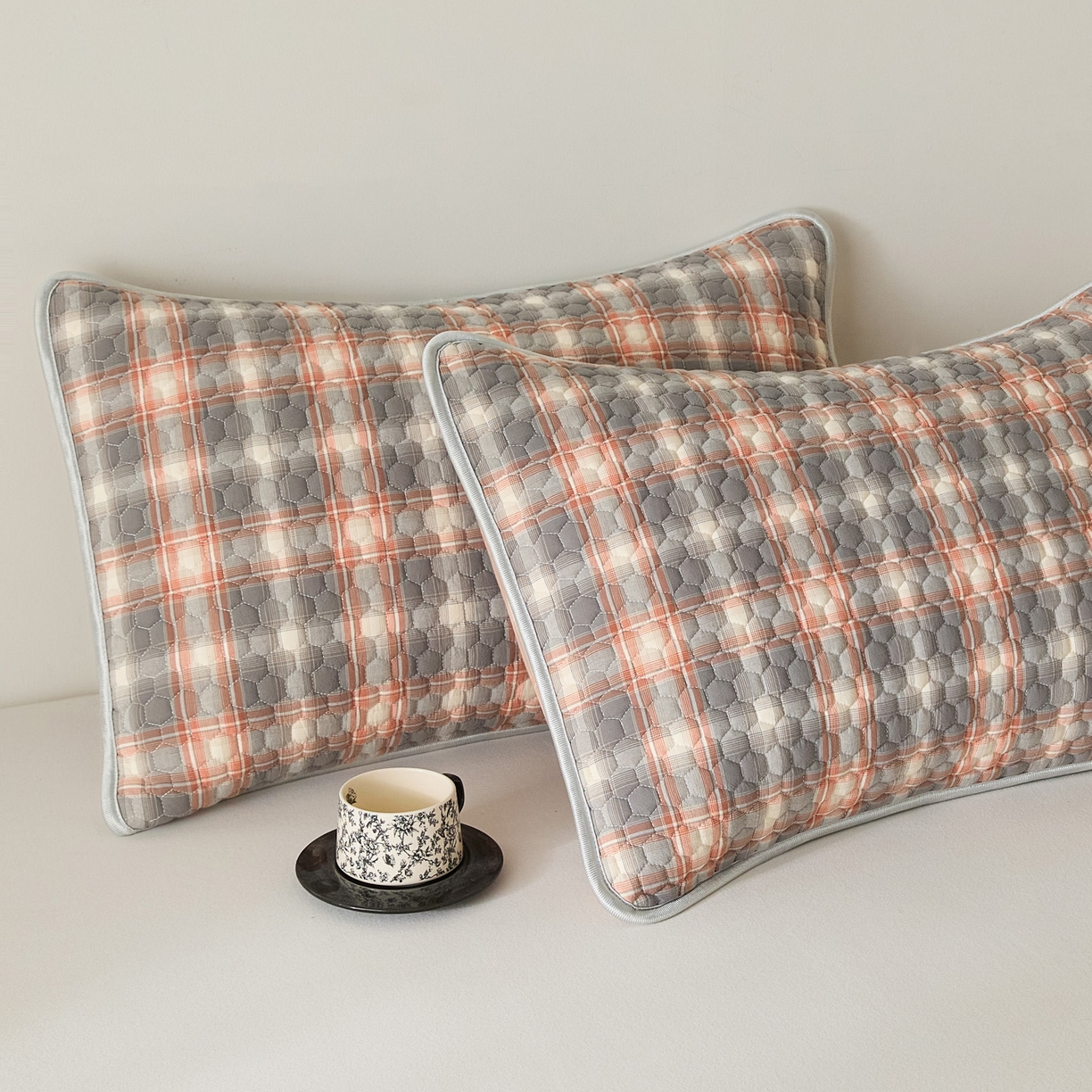 91家纺网 家纺一手货源 找家纺 （总）芬晴家纺 2025新款全棉色织棉花枕套