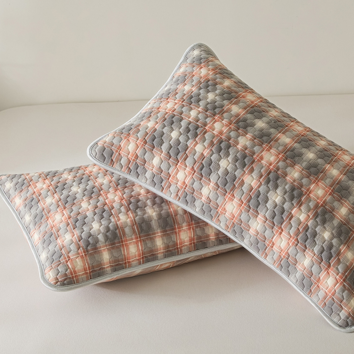 91家纺网 家纺一手货源 找家纺 （总）芬晴家纺 2025新款全棉色织棉花枕套