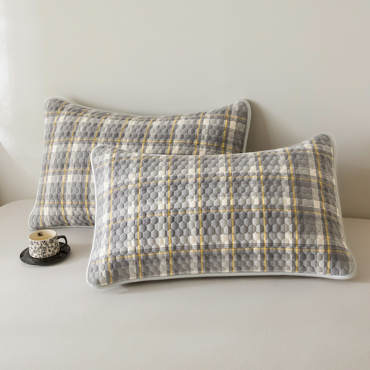 91家纺网 家纺一手货源 找家纺 （总）芬晴家纺 2025新款全棉色织棉花枕套