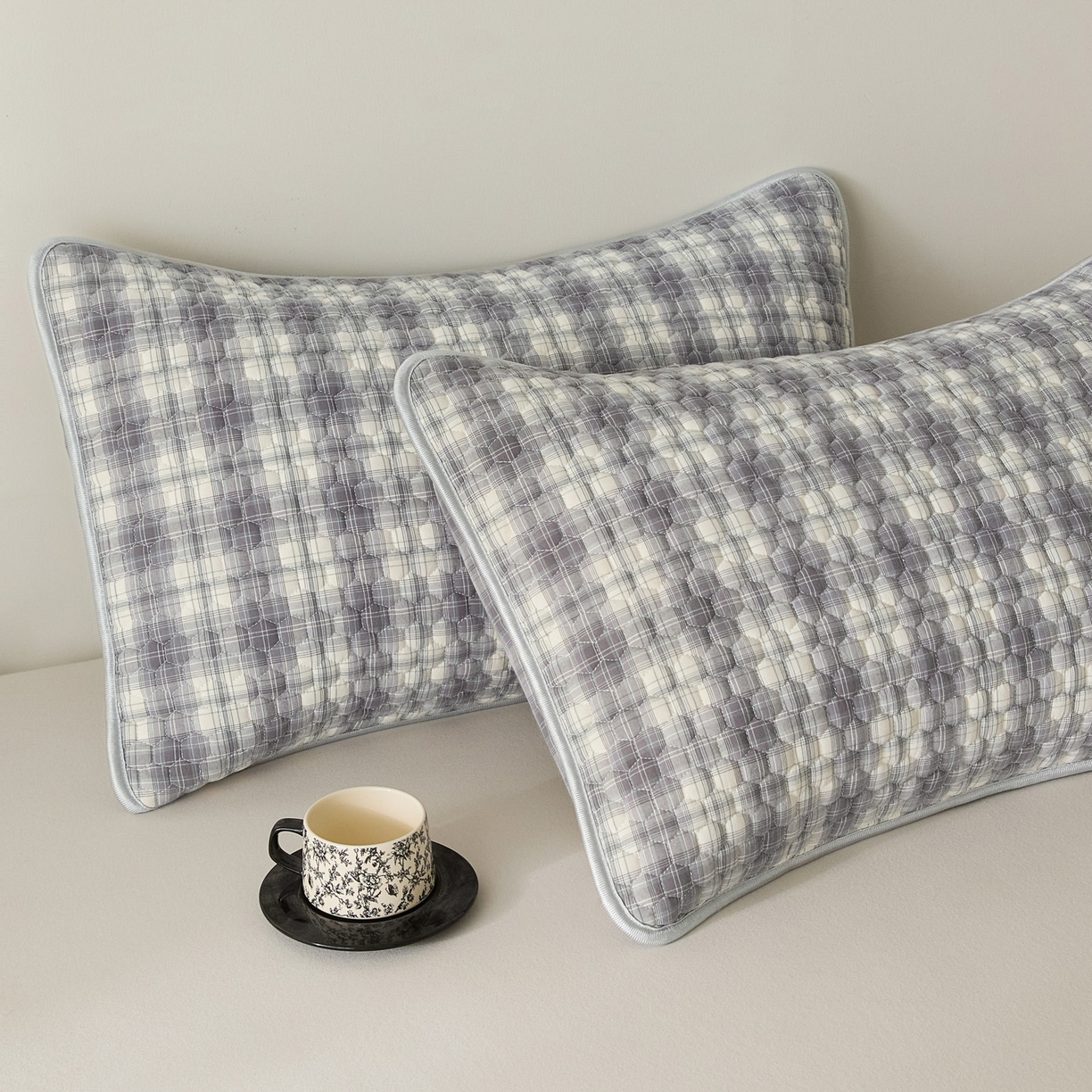 91家纺网 家纺一手货源 找家纺 芬晴家纺 2025新款全棉色织棉花枕套 日常