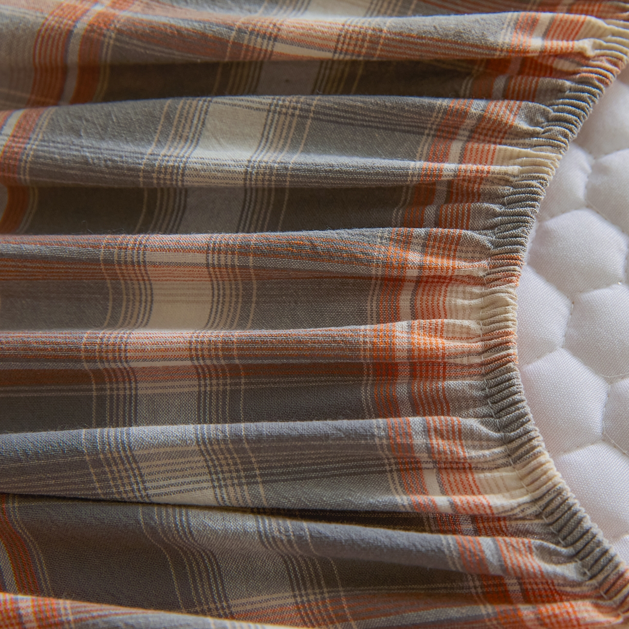 91家纺网 家纺一手货源 找家纺 （总）芬晴家纺 2025新款色织全棉棉花床笠