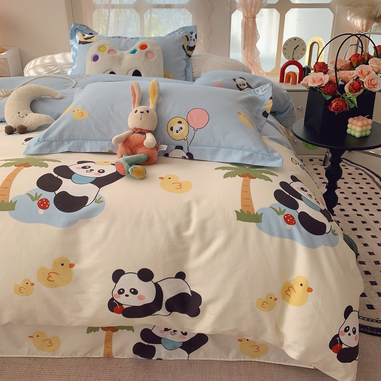 91家纺网 家纺一手货源 找家纺 （总）莱豫家纺 2026新款全棉纯棉小清新印花四件套-第一波