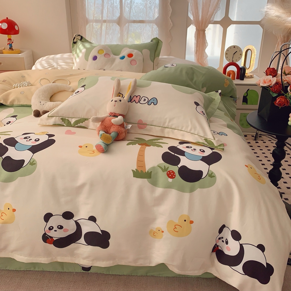 91家纺网 家纺一手货源 找家纺 （总）莱豫家纺 2026新款全棉纯棉小清新印花四件套-第一波