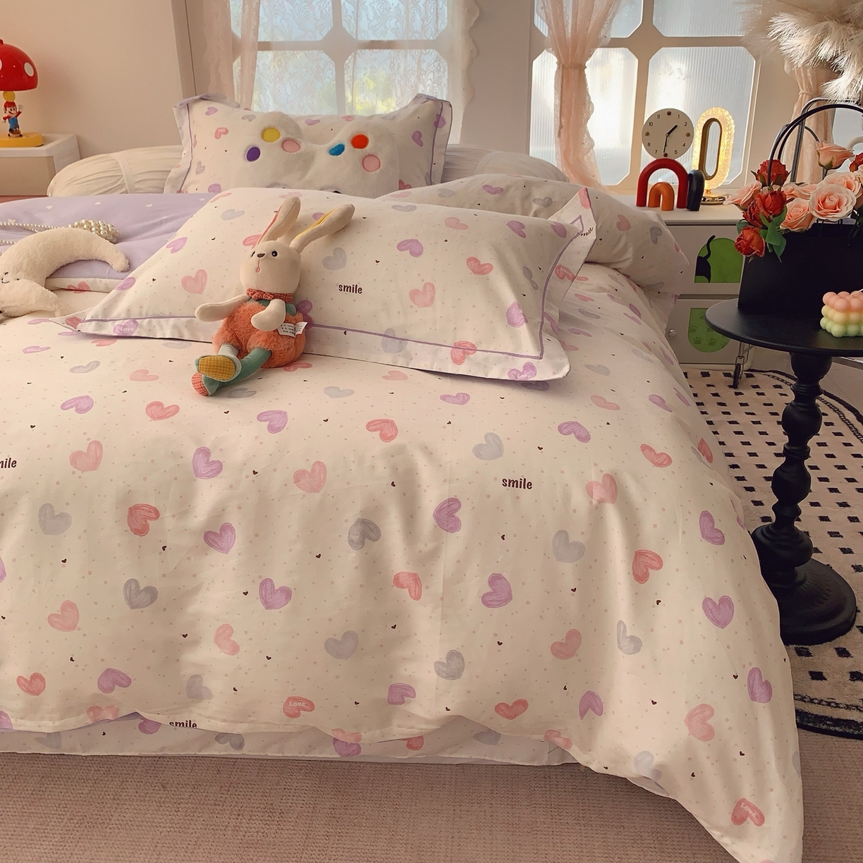 91家纺网 家纺一手货源 找家纺 （总）莱豫家纺 2026新款全棉纯棉小清新印花四件套-第一波