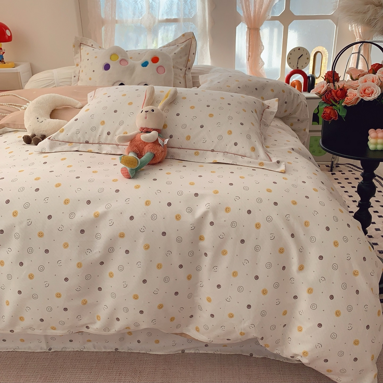 91家纺网 家纺一手货源 找家纺 （总）莱豫家纺 2026新款全棉纯棉小清新印花四件套-第一波