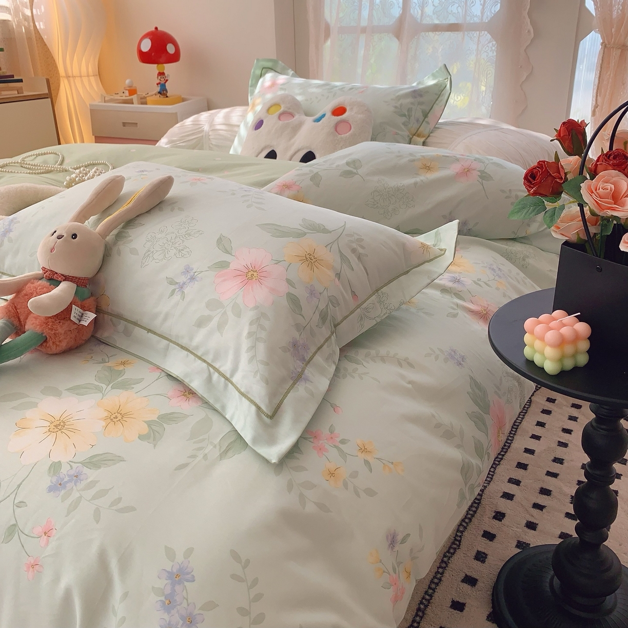 91家纺网 家纺一手货源 找家纺 莱豫家纺 2026新款全棉纯棉小清新印花四件套-第一波 曼城旧事