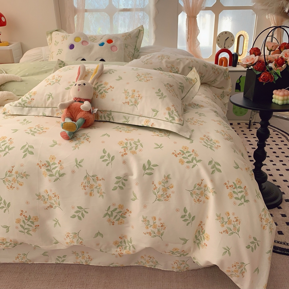 莱豫家纺 2026新款全棉纯棉小清新印花四件套-第一波 夏花