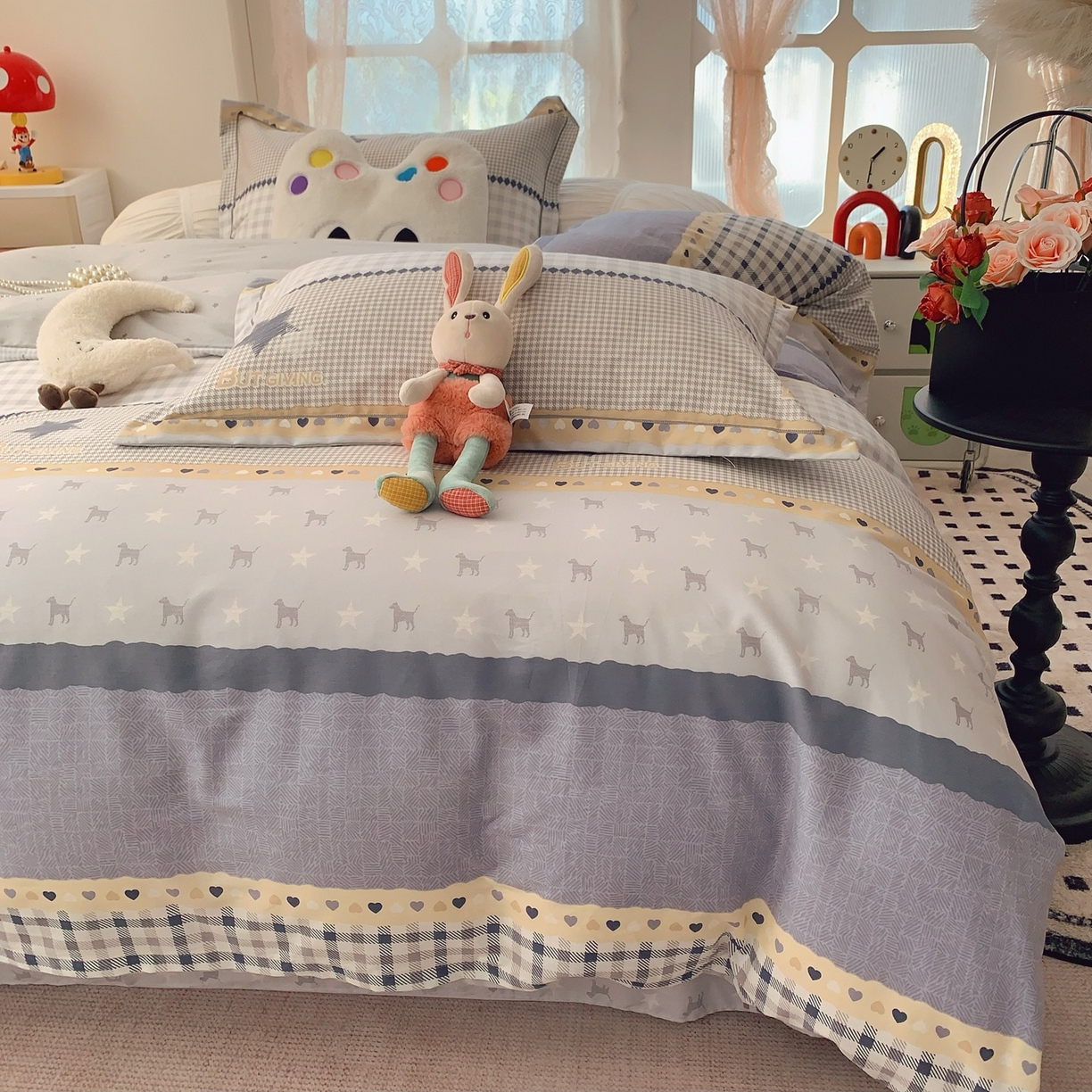 莱豫家纺 2026新款全棉纯棉小清新印花四件套-第一波 星空物语