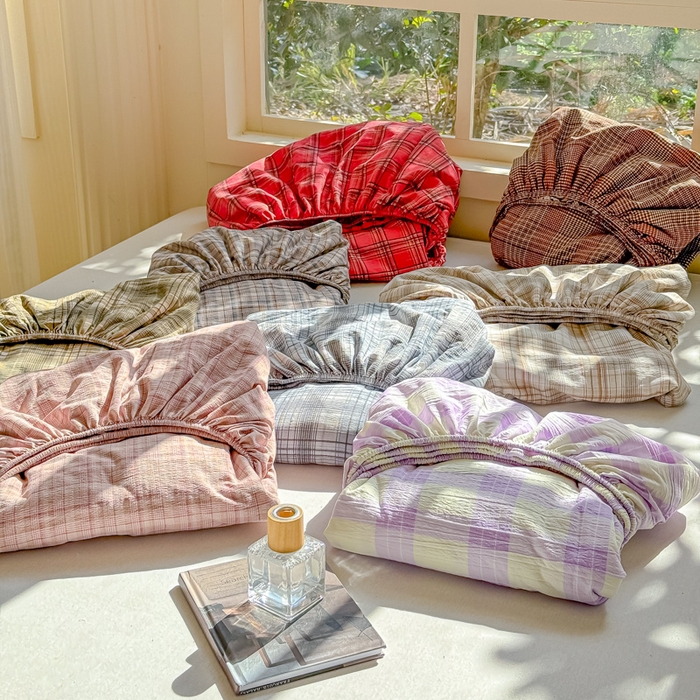 91家纺网 家纺一手货源 找家纺 富阿娜家纺 2026年新款小布袋简约复古花边床笠三件套 组合图仅供展示不可下单