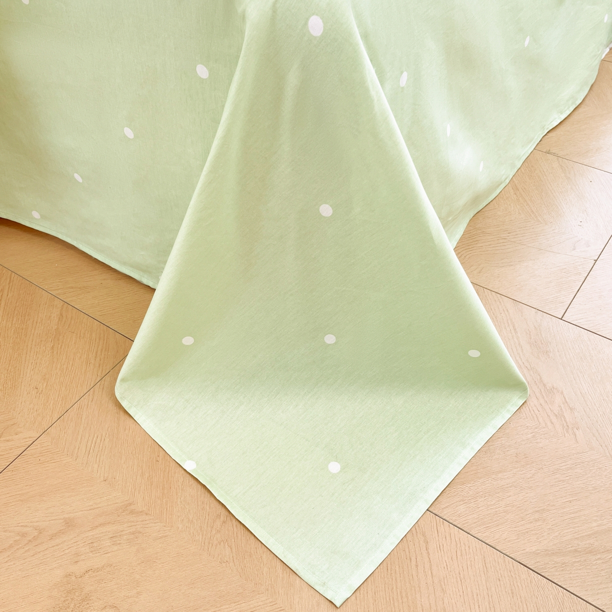 91家纺网 家纺一手货源 找家纺 暮思家居 2026新款正版授权吉伊卡哇全棉纯棉四件套 绿条纹吉伊卡哇