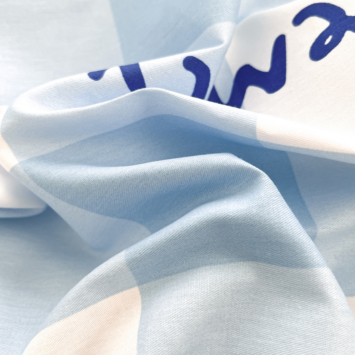 91家纺网 家纺一手货源 找家纺 暮思家居 2026新款正版授权吉伊卡哇全棉纯棉四件套 格子吉伊卡哇