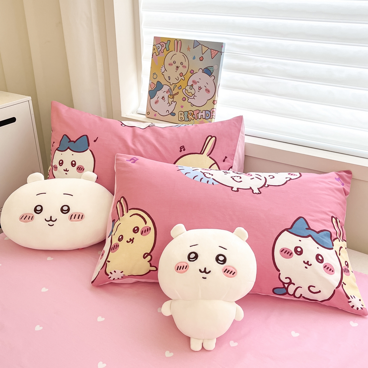 91家纺网 家纺一手货源 找家纺 暮思家居 2026新款正版授权吉伊卡哇全棉纯棉四件套 可爱吉伊卡哇