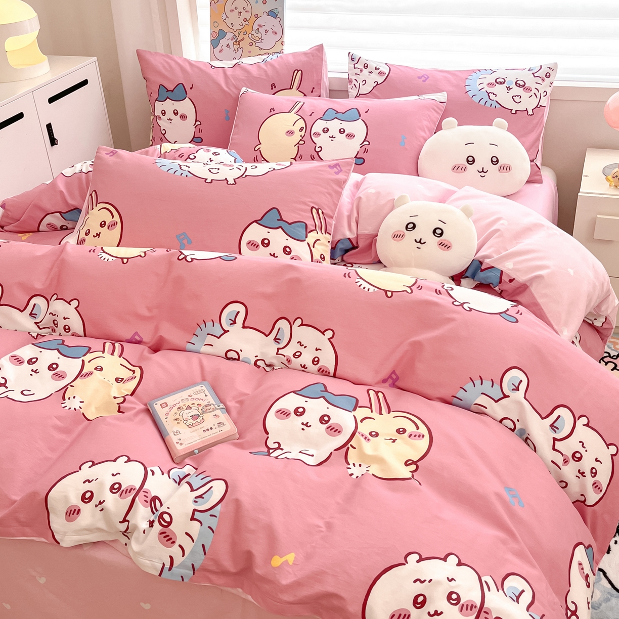 91家纺网 家纺一手货源 找家纺 暮思家居 2026新款正版授权吉伊卡哇全棉纯棉四件套 可爱吉伊卡哇