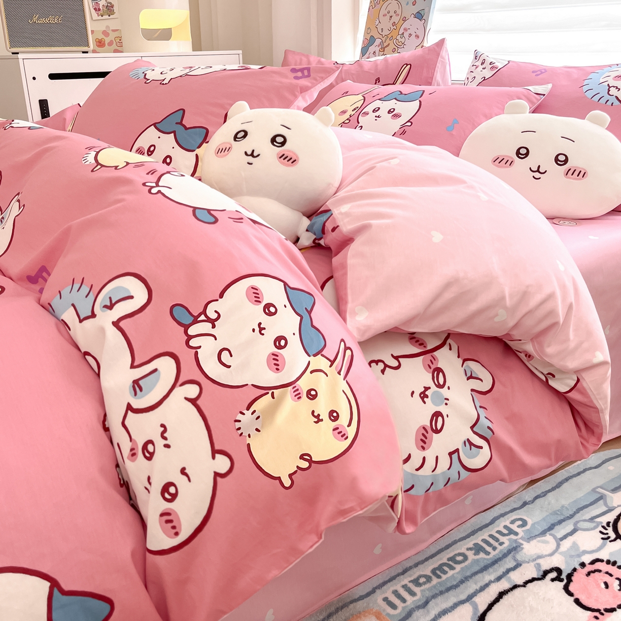 暮思家居 2026新款正版授权吉伊卡哇全棉纯棉四件套 可爱吉伊卡哇
