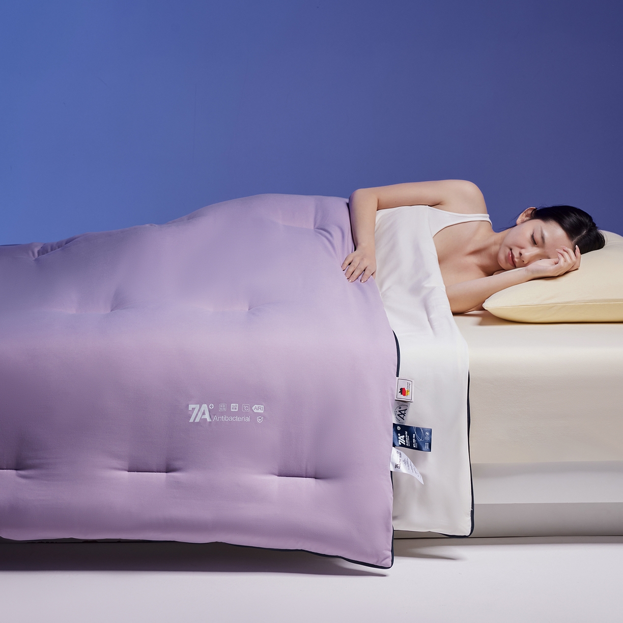 91家纺网 家纺一手货源 找家纺 丝芙妮家居（原乐视家纺） 2025新款深睡控温pro3.0子母被控温被子被芯深睡冬被被子被芯 樱雾粉