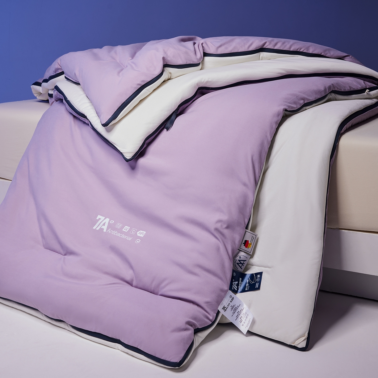 91家纺网 家纺一手货源 找家纺 丝芙妮家居（原乐视家纺） 2025新款深睡控温pro3.0子母被控温被子被芯深睡冬被被子被芯 樱雾粉