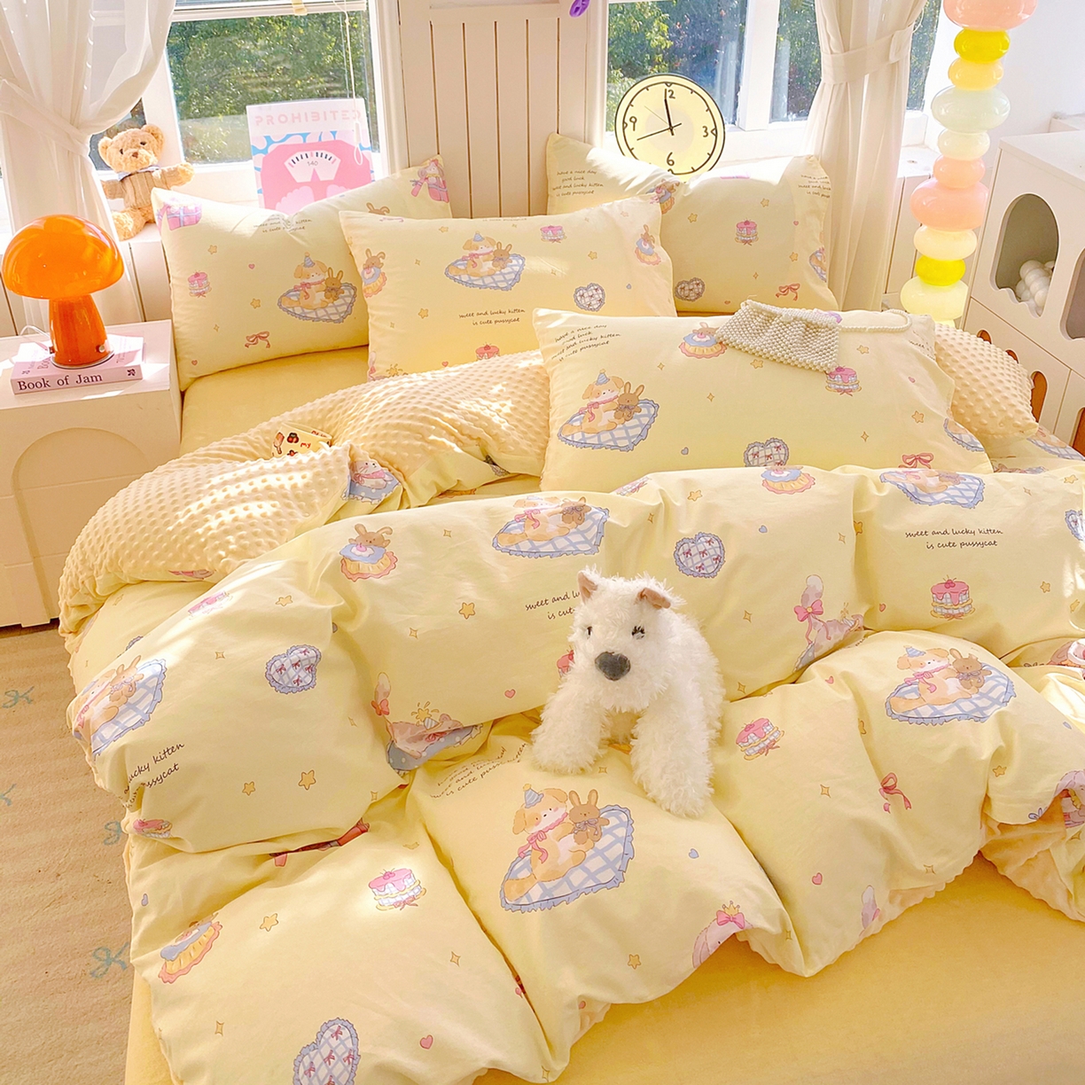 91家纺网 家纺一手货源 找家纺 （总）金鑫汇家纺 2025新款全棉纯棉棉加豆豆绒棉加绒系列四件套