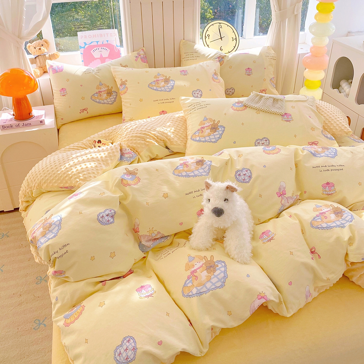 91家纺网 家纺一手货源 找家纺 （总）金鑫汇家纺 2025新款全棉纯棉棉加豆豆绒棉加绒系列四件套