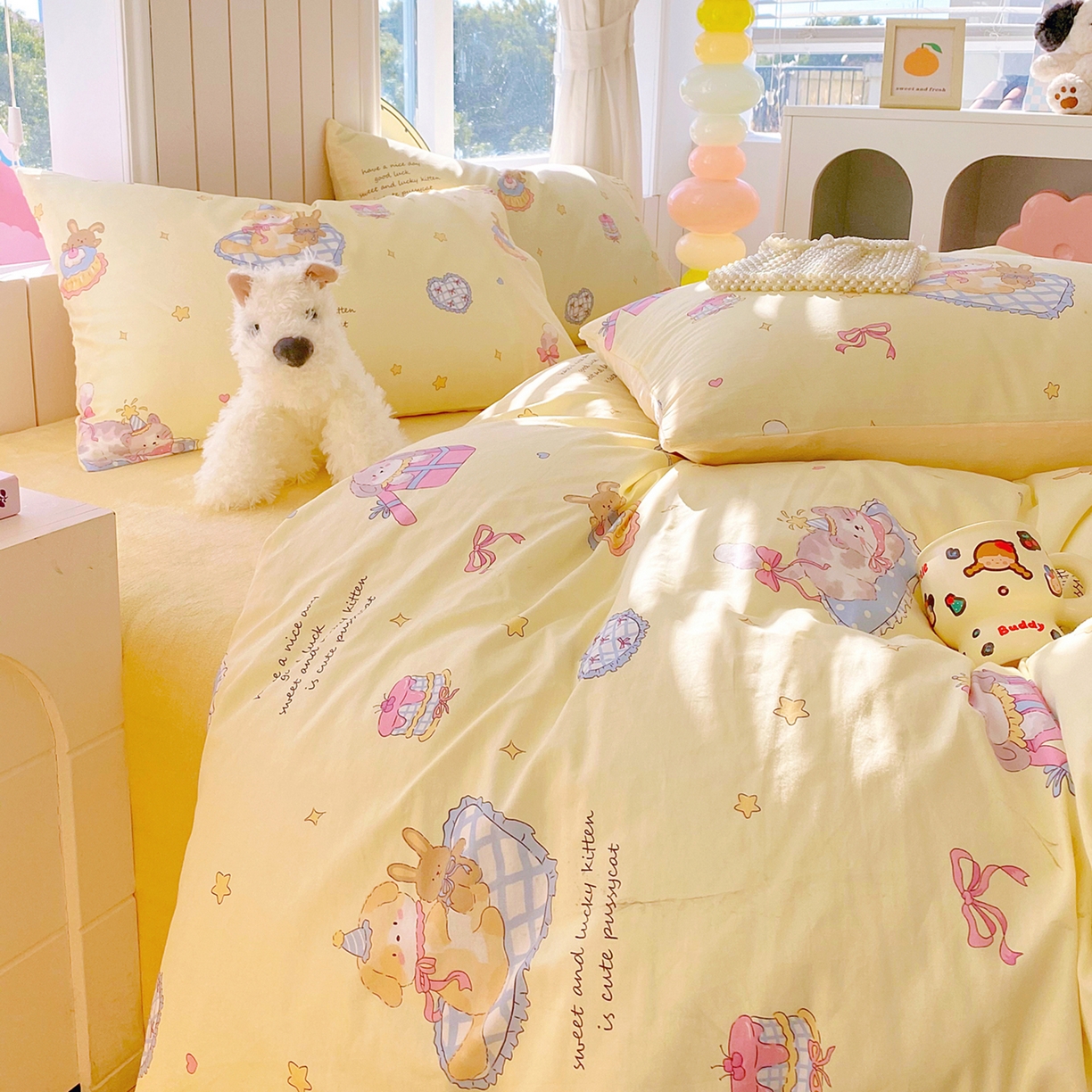 91家纺网 家纺一手货源 找家纺 （总）金鑫汇家纺 2025新款全棉纯棉棉加豆豆绒棉加绒系列四件套