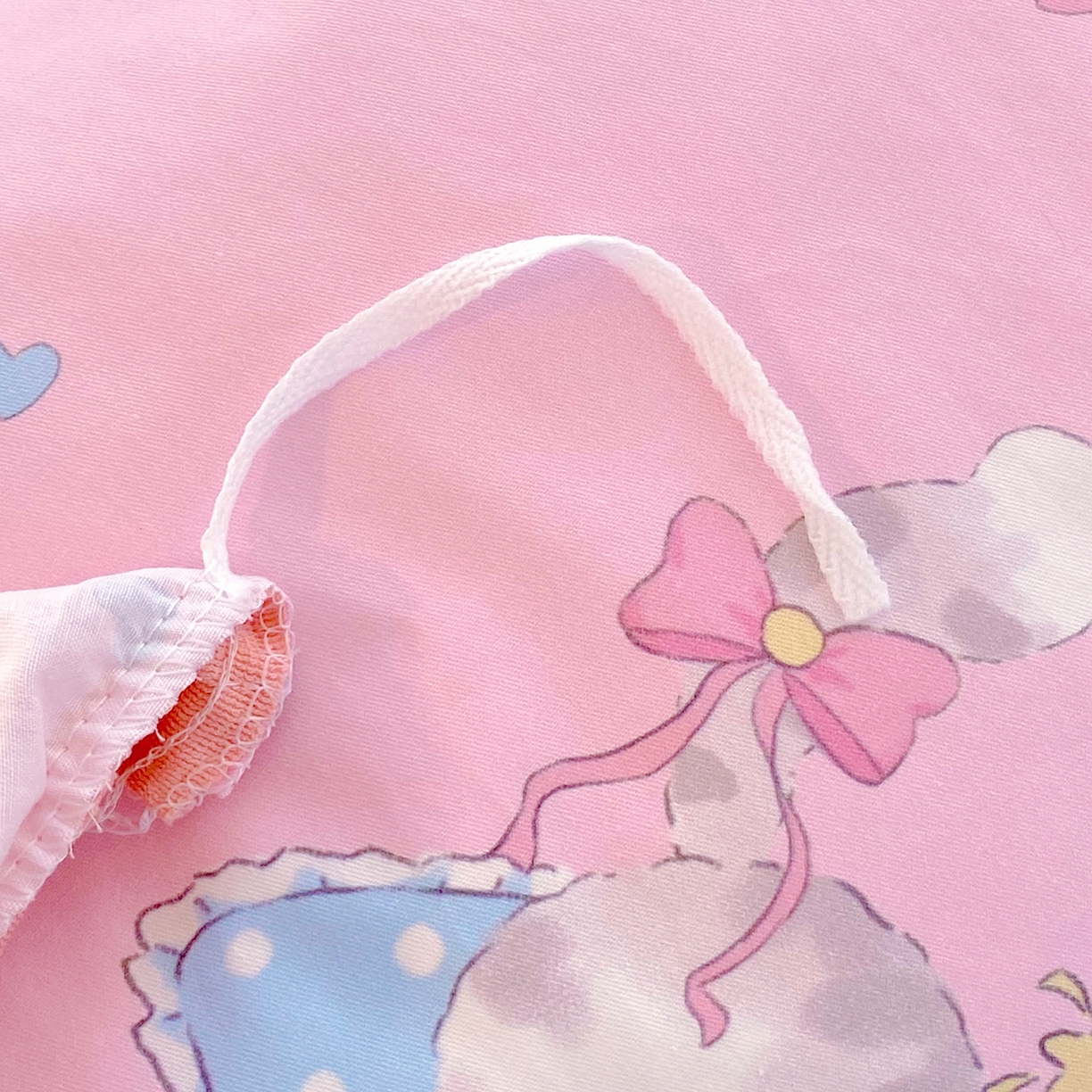 91家纺网 家纺一手货源 找家纺 金鑫汇家纺 2025新款全棉纯棉棉加豆豆绒棉加绒系列四件套 棉加豆豆绒-祈愿萌宠-粉