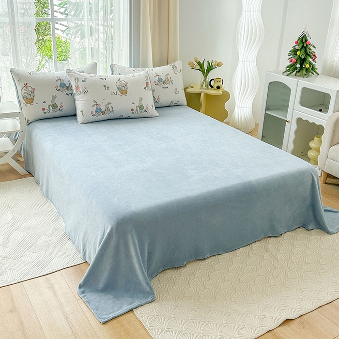 91家纺网 家纺一手货源 找家纺 金鑫汇家纺 2025新款全棉豆豆绒系列单被套-棉加绒系列 棉加绒-收获满满