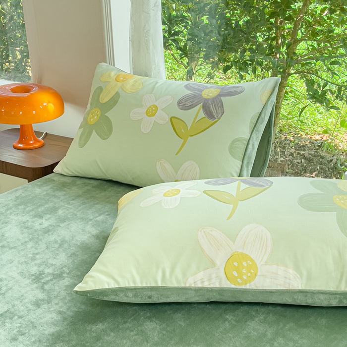 91家纺网 家纺一手货源 找家纺 金鑫汇家纺 2025新款全棉豆豆绒系列单被套-棉加绒系列 棉加绒-五彩缤纷