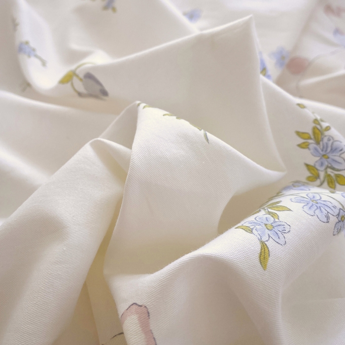 91家纺网 家纺一手货源 找家纺 金鑫汇家纺 2025新款全棉豆豆绒系列单被套-棉加绒系列 棉加豆豆绒-花丛兔