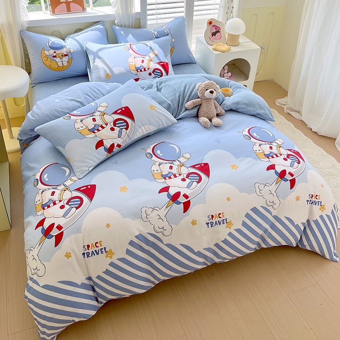 91家纺网 家纺一手货源 找家纺 （总）金鑫汇家纺 2025新款全棉豆豆绒系列单被套-棉加绒系列