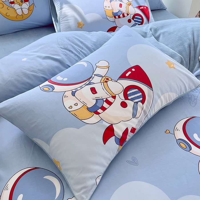 91家纺网 家纺一手货源 找家纺 金鑫汇家纺 2025新款全棉豆豆绒系列单被套-棉加绒系列 棉加绒-冲上云霄