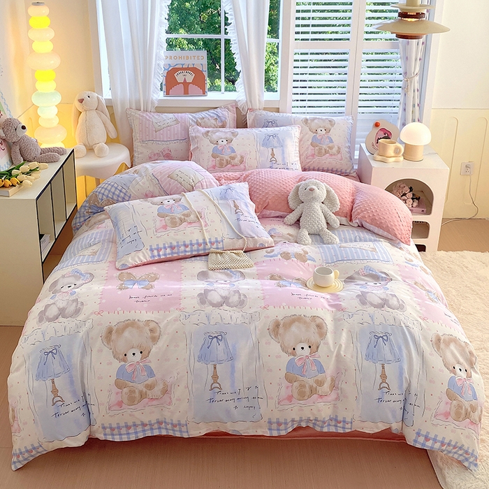 91家纺网 家纺一手货源 找家纺 （总）金鑫汇家纺 2025新款全棉豆豆绒系列单被套-棉加绒系列