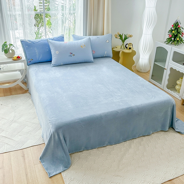 91家纺网 家纺一手货源 找家纺 金鑫汇家纺 2025新款全棉豆豆绒系列单被套-棉加绒系列 棉加绒-海洋世界